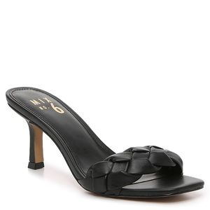 Mix No. 6 Elandra Sandal - black faux leather - size 11